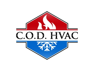 COD HVAC logo design concepts #7