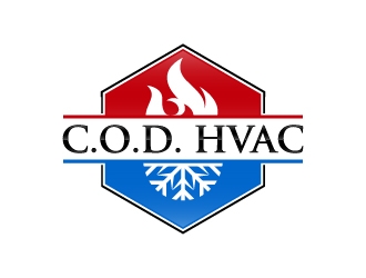 COD HVAC logo design concepts #8