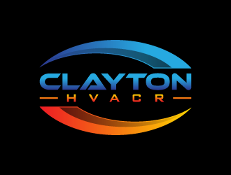 CLAYTON HVACR  logo design by pencilhand