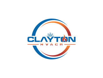 CLAYTON HVACR  logo design by oke2angconcept