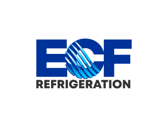 ECF REFRIGERATION logo design by ekitessar