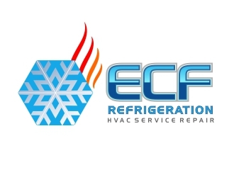 ECF REFRIGERATION logo design by crearts