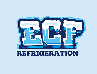 ECF REFRIGERATION logo design by MCXL