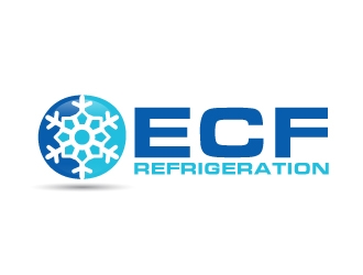 ECF REFRIGERATION logo design by AamirKhan