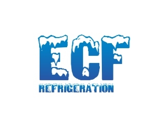 ECF REFRIGERATION logo design by ManishKoli