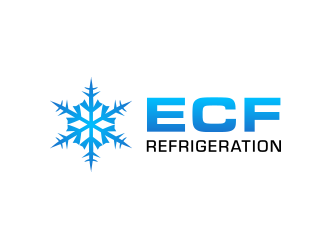 ECF REFRIGERATION logo design by keylogo