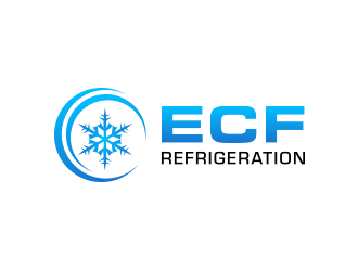 ECF REFRIGERATION logo design by keylogo
