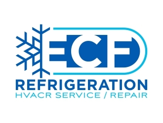 ECF REFRIGERATION logo design by FriZign