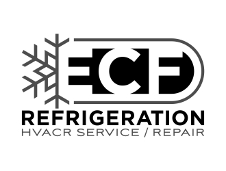 ECF REFRIGERATION logo design by FriZign