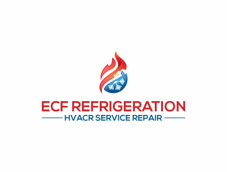 ECF REFRIGERATION logo design by menanagan