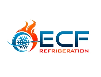 ECF REFRIGERATION logo design by Suvendu