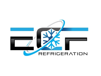 ECF REFRIGERATION logo design by REDCROW