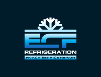 ECF REFRIGERATION logo design by PRN123