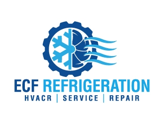 ECF REFRIGERATION logo design by jaize