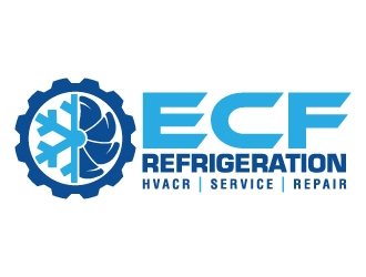ECF REFRIGERATION logo design by jaize