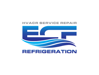 ECF REFRIGERATION logo design by PRN123