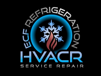 ECF REFRIGERATION logo design by aRBy