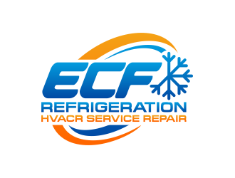 ECF REFRIGERATION logo design by Panara