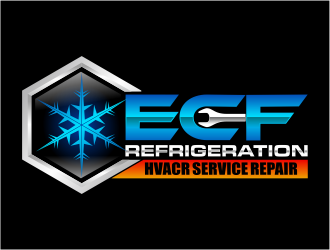 ECF REFRIGERATION logo design by mutafailan