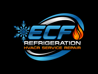 ECF REFRIGERATION logo design by Panara