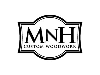 MNH Custom Woodwork logo design by J0s3Ph