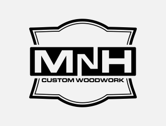 MNH Custom Woodwork logo design by creator_studios