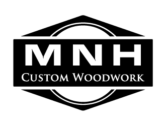 MNH Custom Woodwork logo design by zenith
