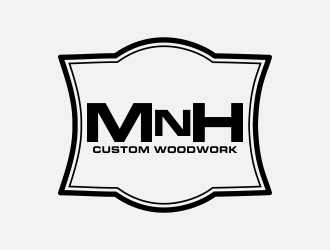 MNH Custom Woodwork logo design by creator_studios