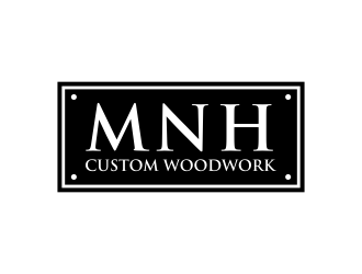 MNH Custom Woodwork logo design by ammad