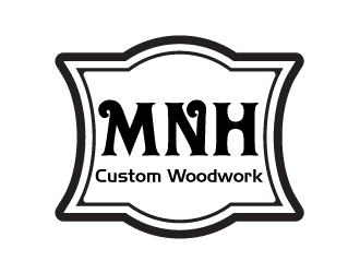 MNH Custom Woodwork logo design by zenith