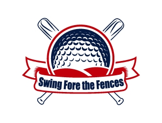 Swing Fore the Fences logo design concepts #7