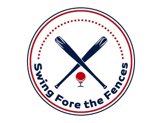 Swing Fore the Fences logo design concepts #8