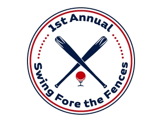 Swing Fore the Fences logo design concepts #9