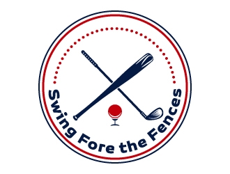 Swing Fore the Fences logo design concepts #11