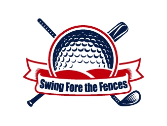 Swing Fore the Fences logo design concepts #12