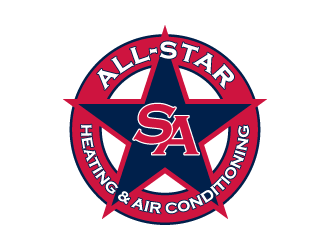 All-Star Heating and Air Conditioning logo design by pencilhand