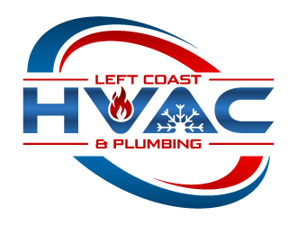 LEFT COAST HVAC & PLUMBING logo design by pencilhand