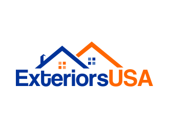 Exteriors USA logo design by AisRafa