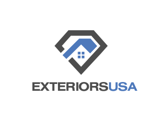 Exteriors USA logo design by AisRafa