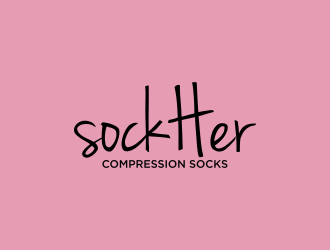 sockHer Compression Socks logo design by RIANW