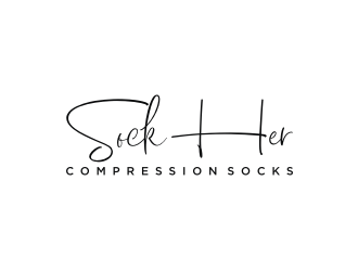 sockHer Compression Socks logo design by andayani*