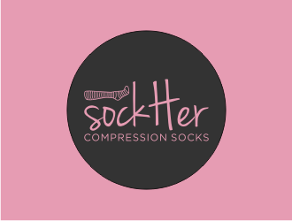 sockHer Compression Socks logo design by Gravity