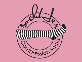 sockHer Compression Socks logo design by zenith
