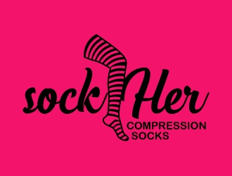 sockHer Compression Socks logo design concepts #27