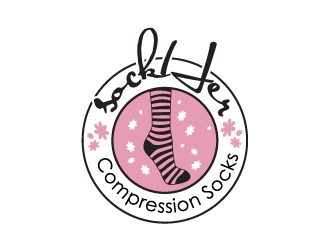 sockHer Compression Socks logo design by zenith
