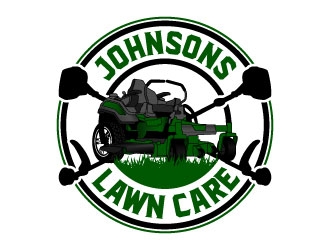 Johnsons Lawn Care logo design by daywalker