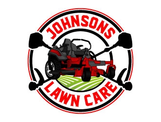 Johnsons Lawn Care logo design by daywalker