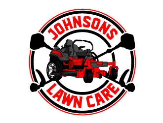 Johnsons Lawn Care logo design by daywalker