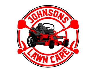 Johnsons Lawn Care logo design by daywalker