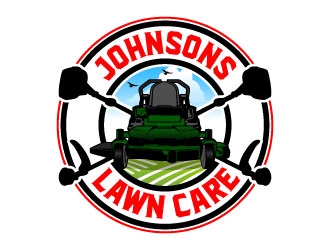 Johnsons Lawn Care logo design by daywalker